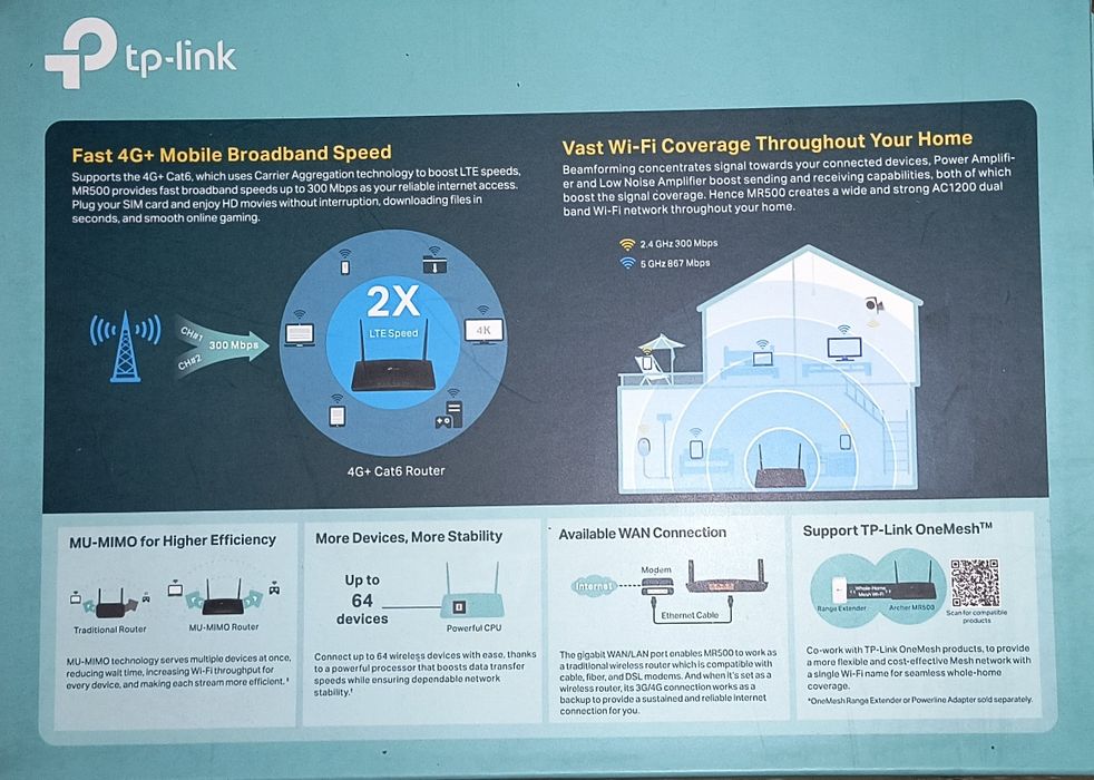 Router TP-Link Archer MR500 gwarancja do 06.11.2026