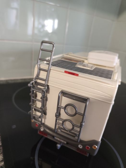1/18 Autocaravana Hymer camping Majorette com acessórios carro coleção miniatura