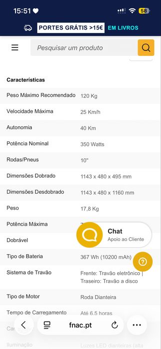 Trotinete Segway Ninebot F40 — Com Fatura FNAC (Garantia até 12/2026)