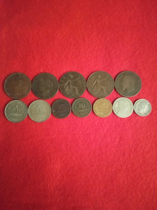Moedas antigas de coleção