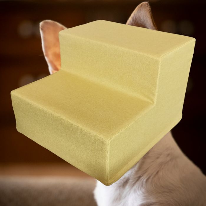 Продам лесенку-пандус для котів та собак, колір жовтий. Зручні сходинк