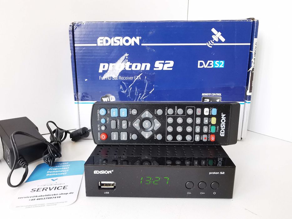 Dekoder Tuner Satelitarny TV Edision Proton S2 DVB-S2