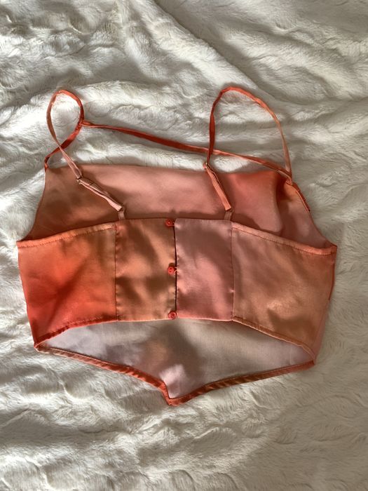 Brzoskwiniowy top ombre