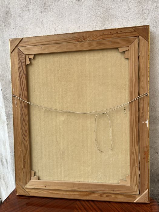 Oryginalny obraz Charlesa Roka kobieta z dzbanem sygnowany 1950–60