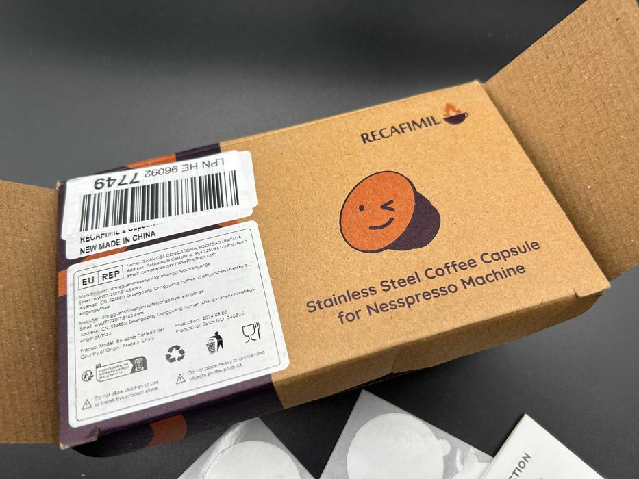 2x Kapsułka do kawy wielokrotnego użytku Expresso Stal nierdzewna