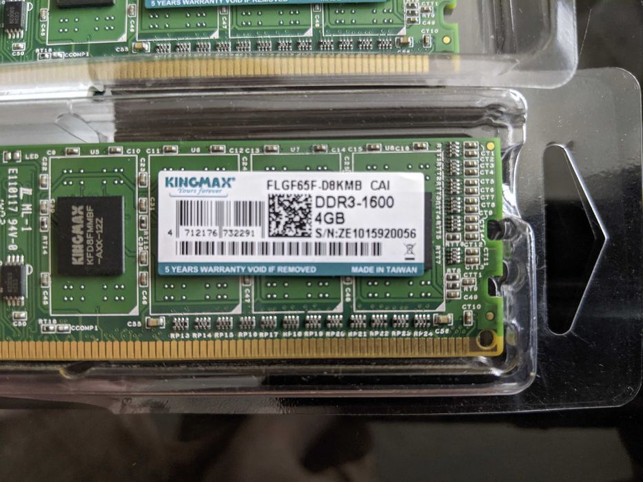 Kingmax 4 GB DDR3 1600 MHz (FLGF65F) - 4 шт. б\у