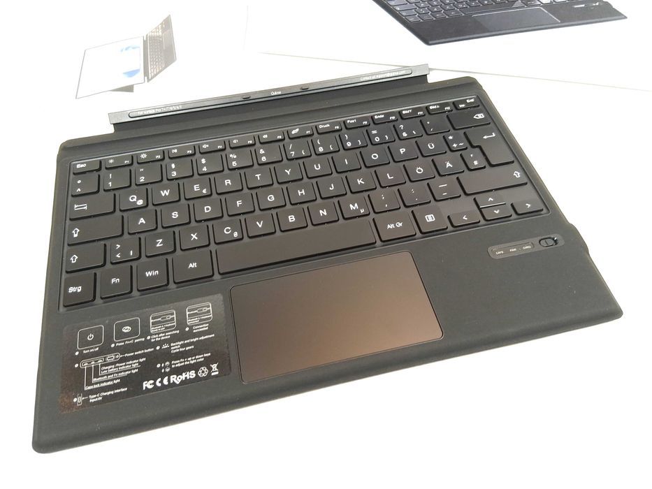 Z116 Klawiatura Bluetooth Touchpad Surface Pro 3/4/5/6/7/7+ QuloseEtui