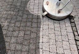 Mycie kostki brukowej elewacji