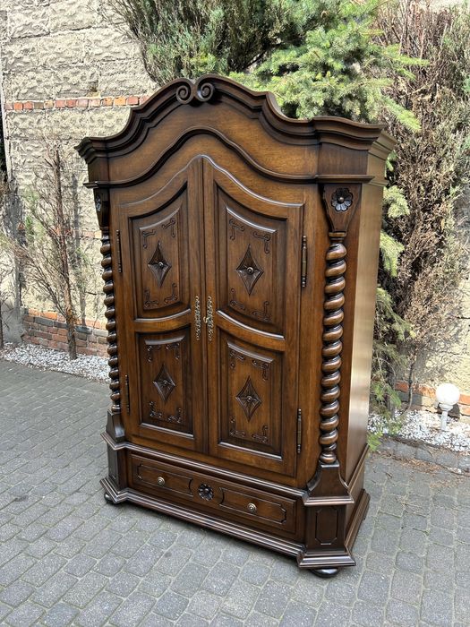 Stylowa Szafa Ubraniowa Kredens Garderoba Ludwik Po Renowacji Uniakt