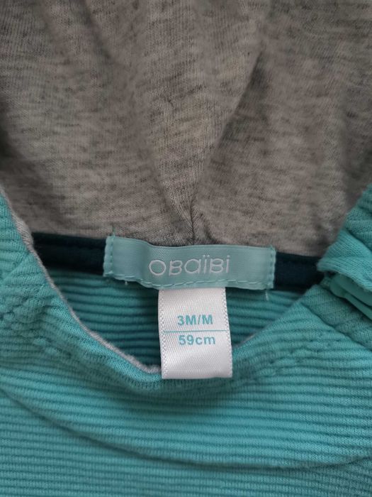 Bluza niemowlęca z kapturem Okaidi rozm. 59