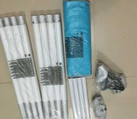 Дитячий каркасний басейн Intex 122×122×30 см 340 л квадратний / для собак
