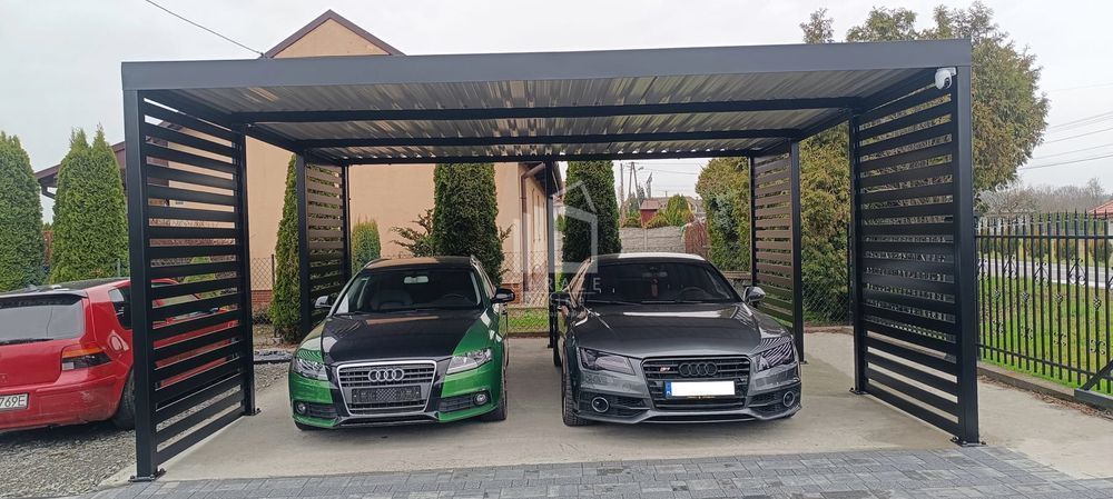 Carport Premium - Wiata Samochodowa 6X6 Antracyt Id941