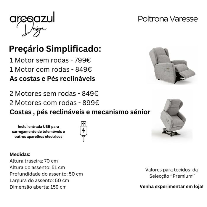 Poltrona de Relax com mecanismo senior By Arcoazul