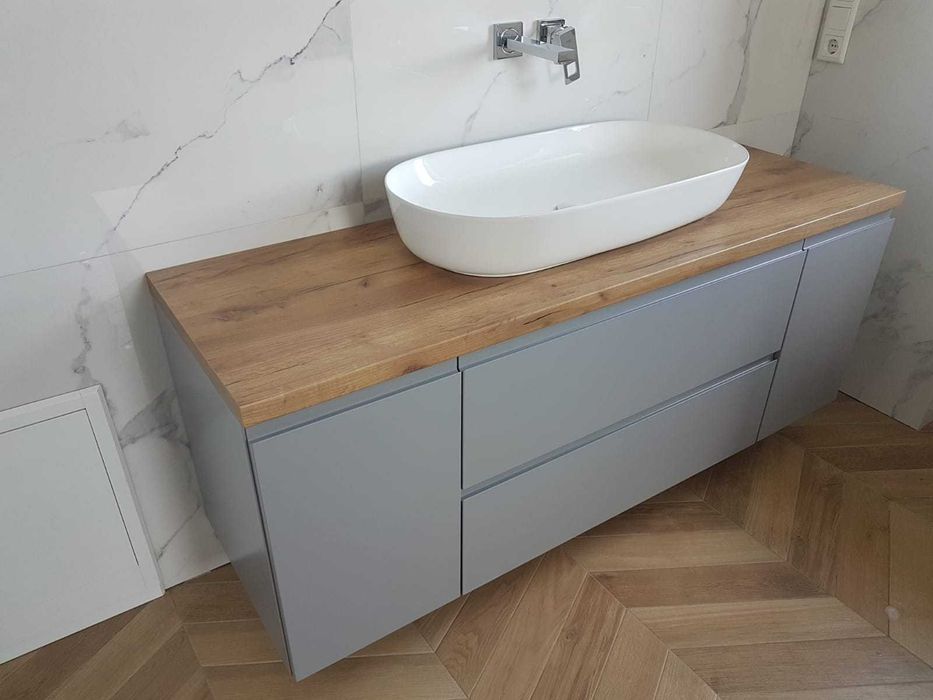 Szafka pod umywalkę  - 160 cm - meble łazienkowe na wymiar