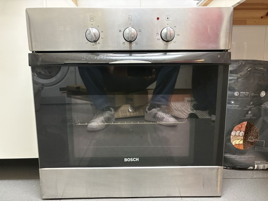 Forno electrico + placa a gas 4 queimadores bosch