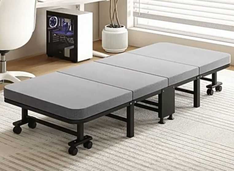 Розкладне ліжко з матрацом (188*70*30cm)
