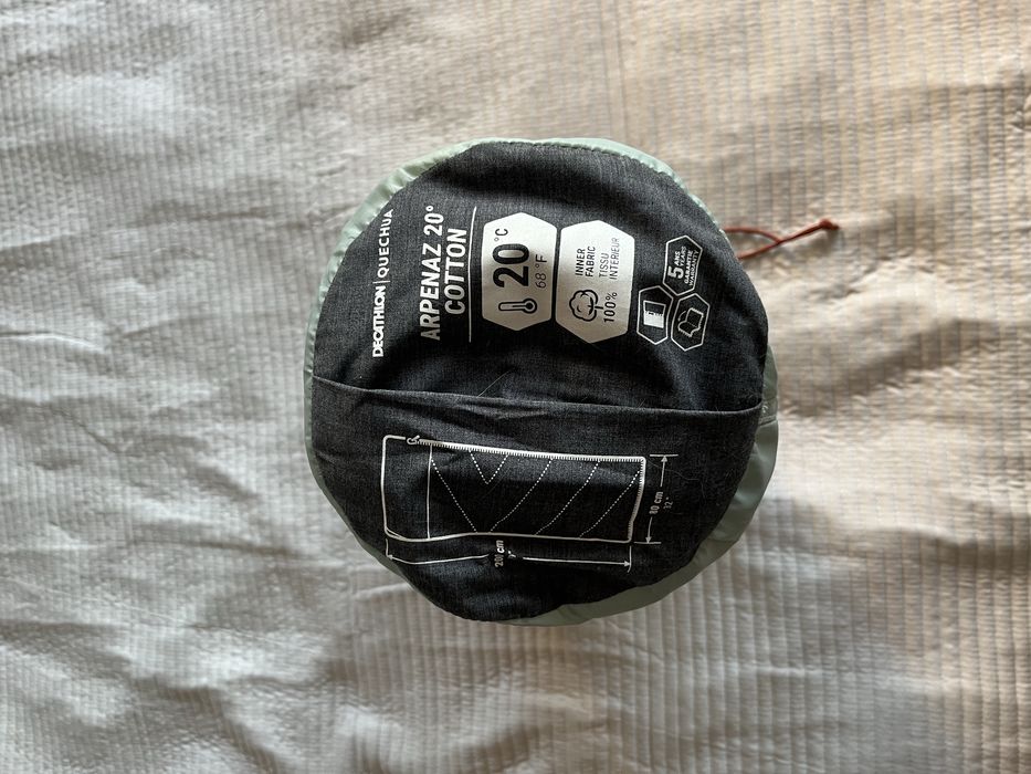 Śpiwór kempingowy quechua arpenaz bawełna 20