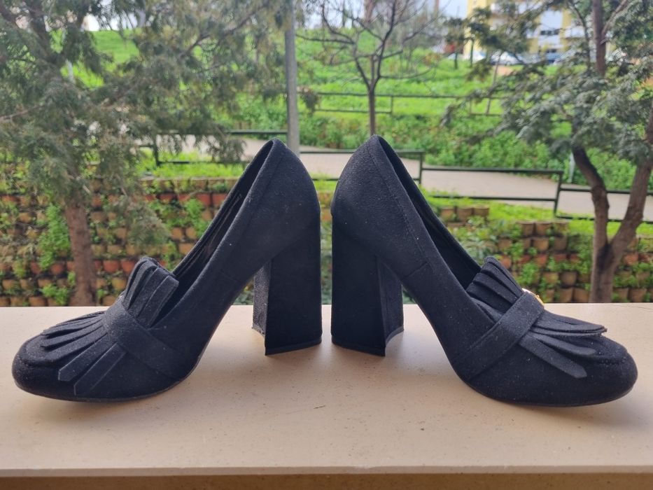 OFERTA PORTES - Sapatos de Salto Pretos das Seaside (Nr36)