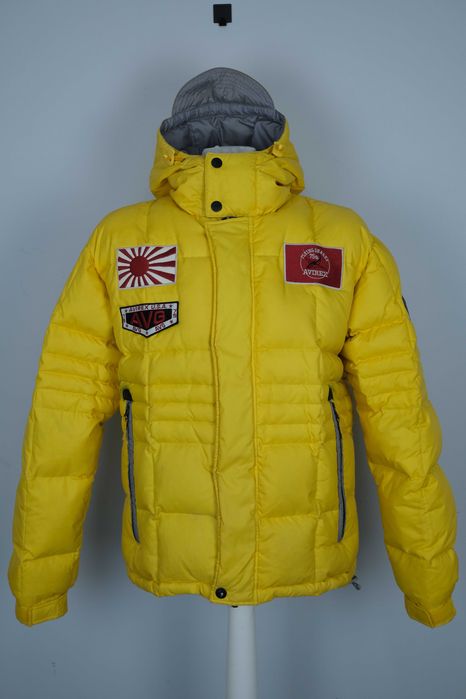 Avirex dwustronna puchowa męska kurtka r L