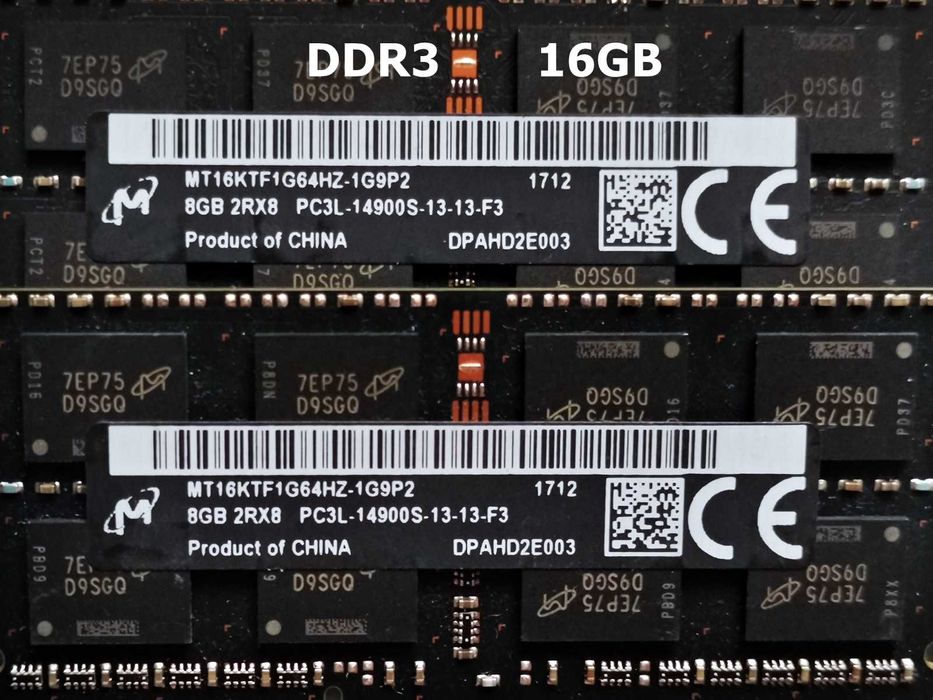 DDR3 16GB Micron 14900 L