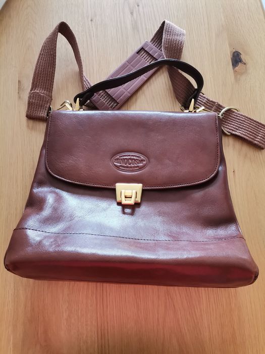 Mala vintage de cabedal desenho italiano