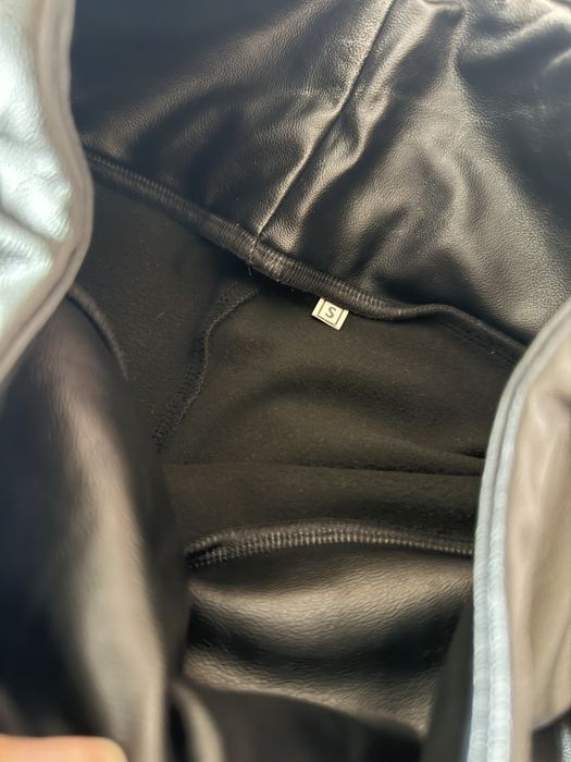 Лосіни з екошкіри чорні