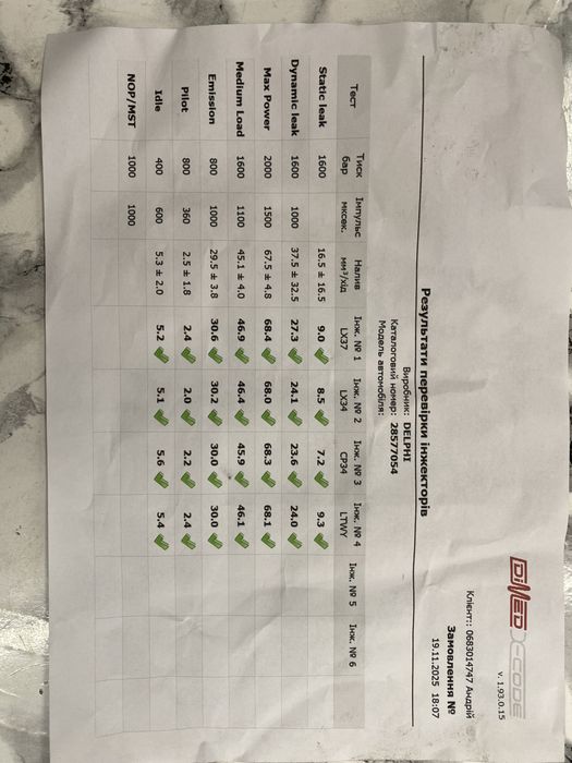 Форсунки Delphi 1,6 tdi  04L130277BF