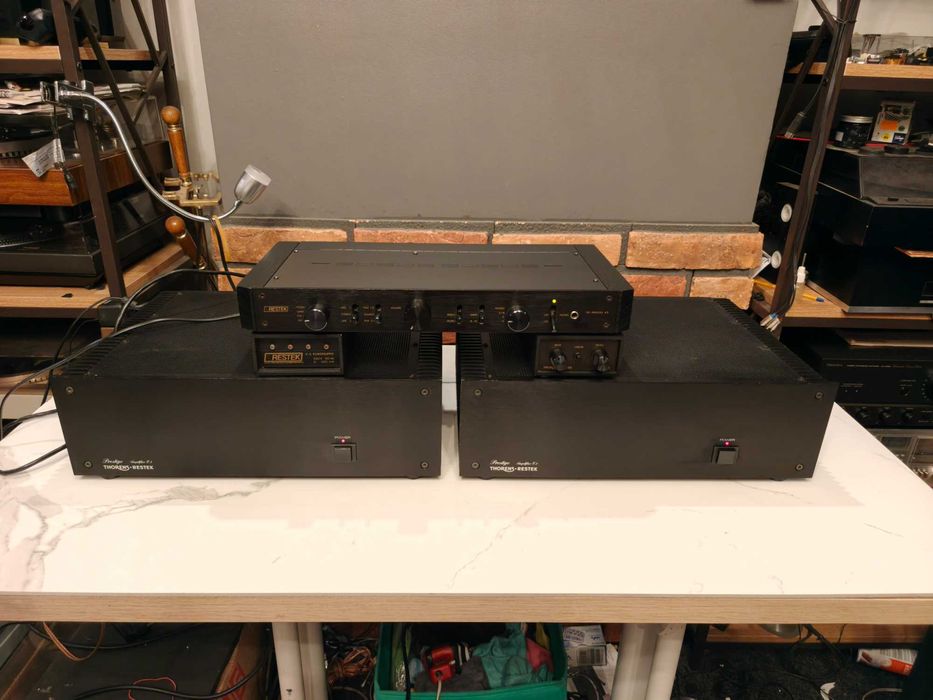 THORENS RESTEK E3 + V3 + ! Monobloki + Przedwzmacniacz ! HI-END