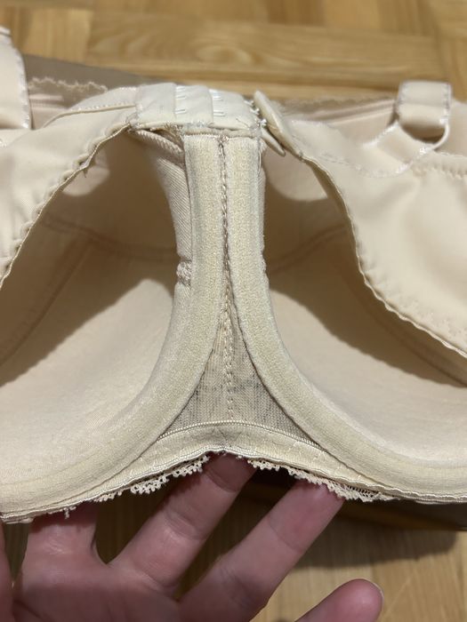 Biustonosz Dalia Lingerie, beżowy, koronka 70i