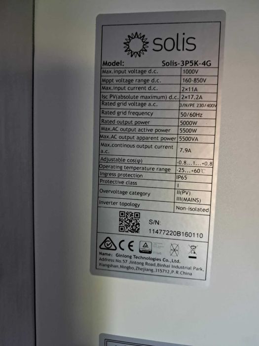 Falownik Solis -3P5K-4G