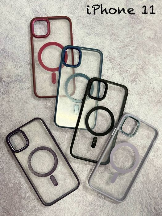 Чохол Силікон Накладка Бампер Айфон Iphone 11 12 13 pro Max MagSafe