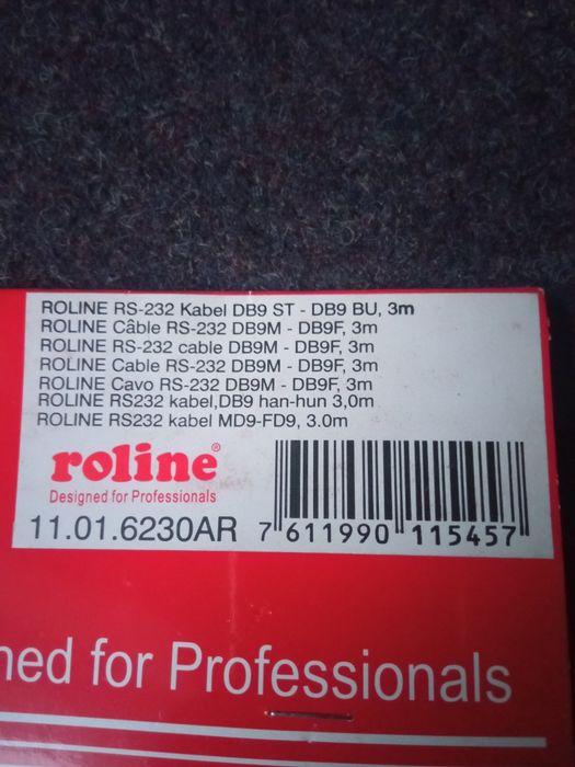 Кабель нуль-модемний RS-232 DB9