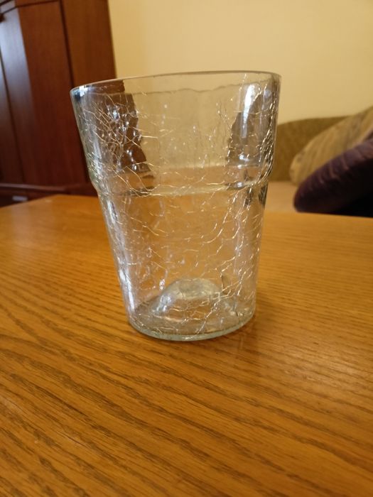 Doniczka, osłonka do storczyków szklana