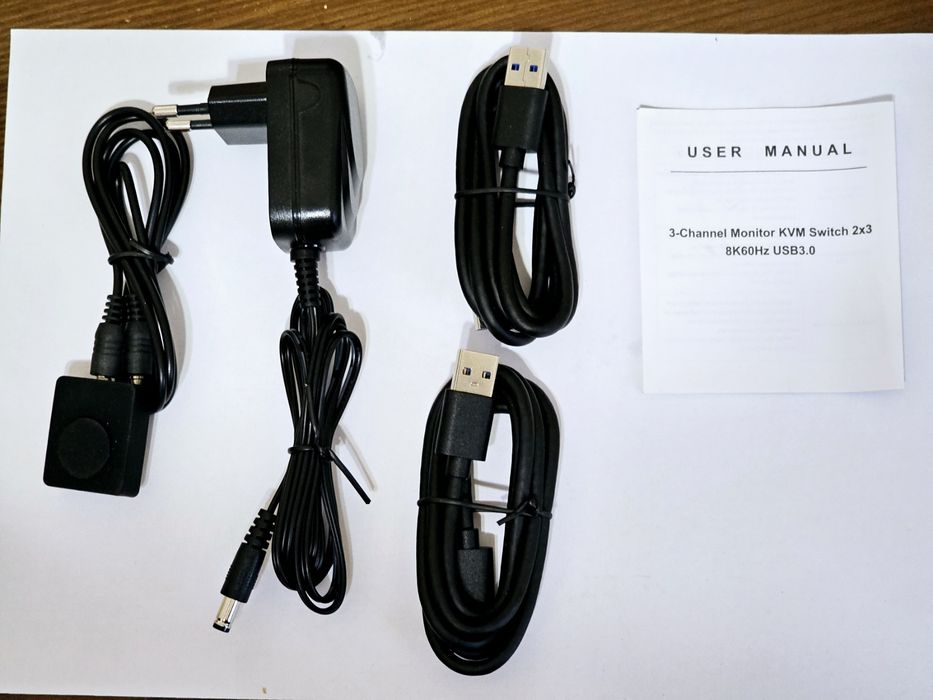 Свіч HDMI KVM 3 Monitor 2x3 VPFET VP-SW231