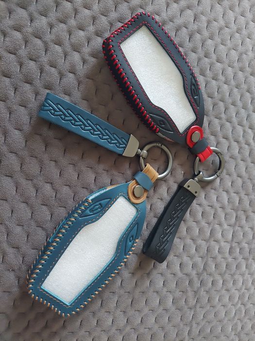 Шкіряний чохол для смарт-ключа. Протиударний.