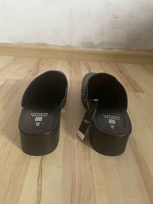 Chodaki drewniaki clogs czarne Next NEW