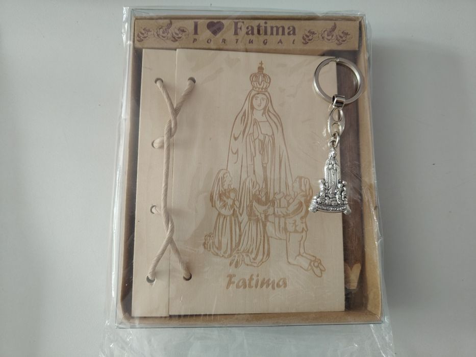 Fatima pamiątka notes z ołówkiem nowe + brelok