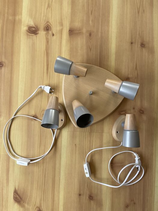 Lampa sufitowa z kinkietami - komplet IKEA