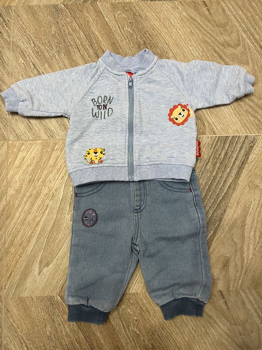 Komplet niemowlęcy bluza & spodenki r.62