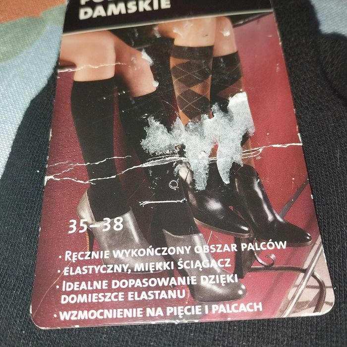 Podkolanówki czarne
