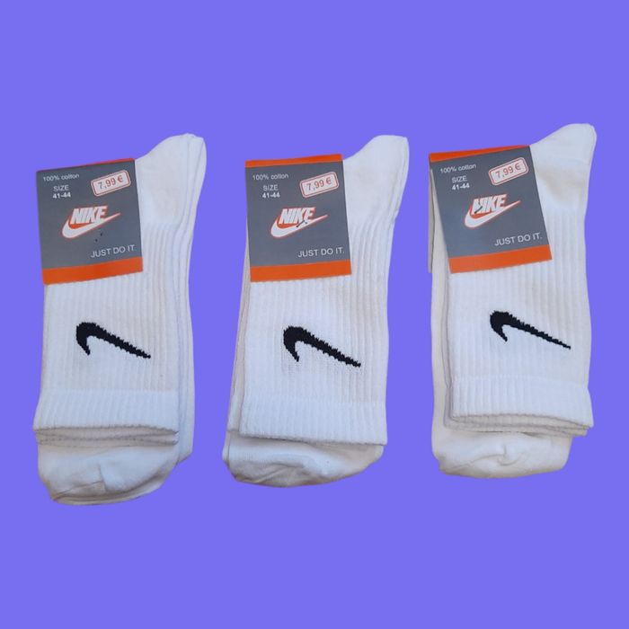 Шкарпетки найк чоловічі білі 240грн 12пар Nike
