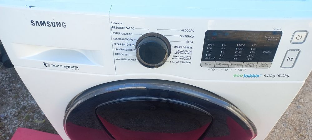 Máquina Lavar  e Secar    SAMSUNG  8 kg. E Vendo de Todas As Peças .Placas.Cubas.Borrachas. todas As Marcas.Entrega Grátis