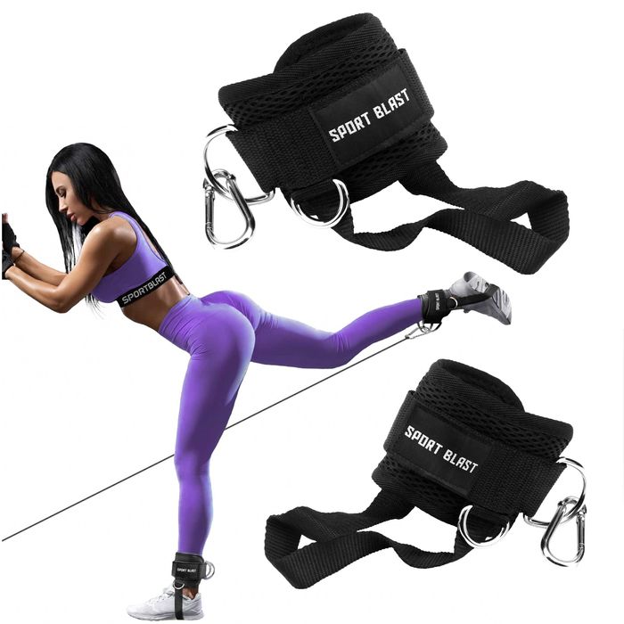 Opaska treningowa na kostkę do atlasu wyciąg 2szt z zabezpieczeniem WR