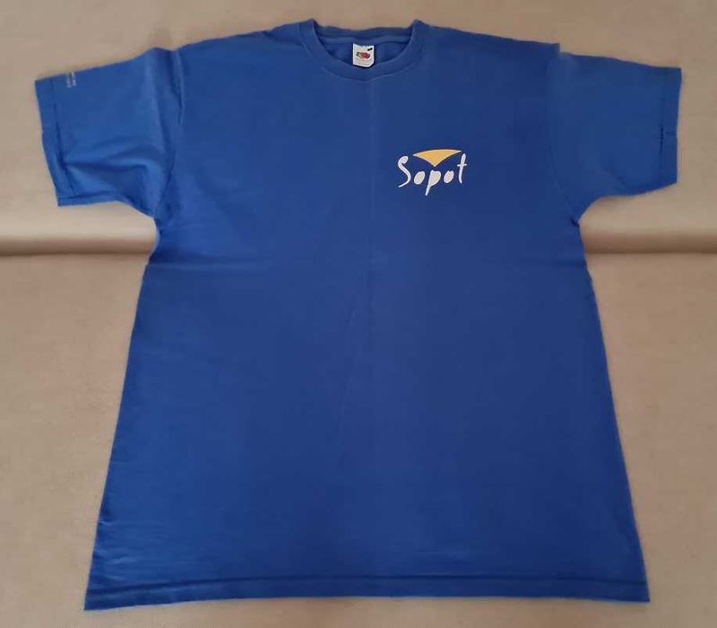 NOWA Koszulka/T-shirt miasto SOPOT unisex (rozmiar M/L) NIEBIESKA