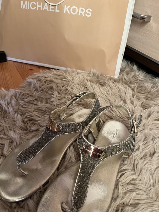 Michael Kors sandałki japonki złote r 36,5 sandały jessica