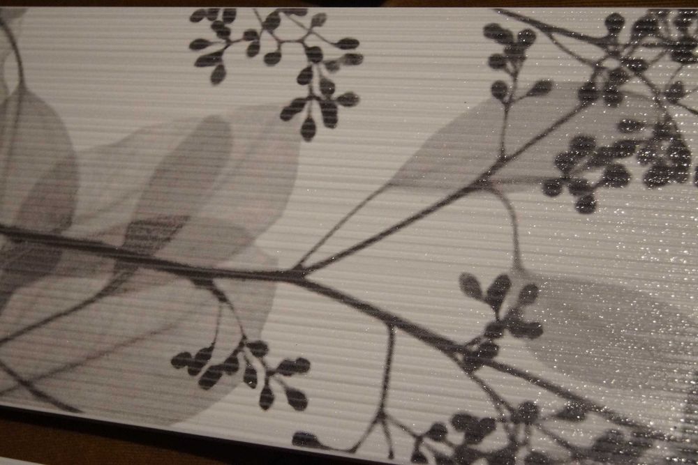 płytka dekor opoczno orisa white flower 20 x 50 cm