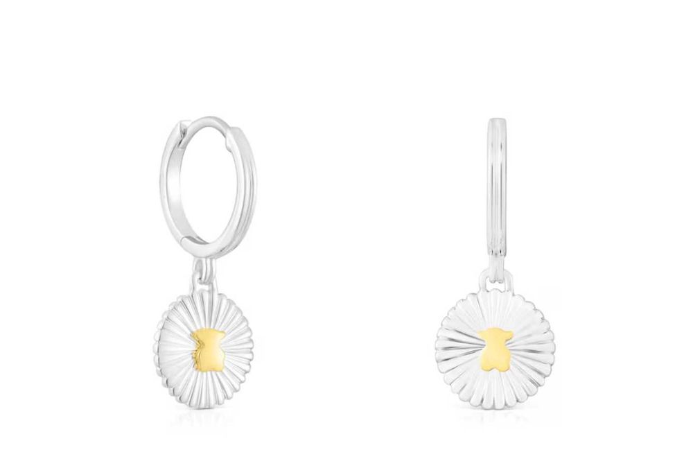 TOUS kolczyki Iris Motif srebro 925 oryginał
