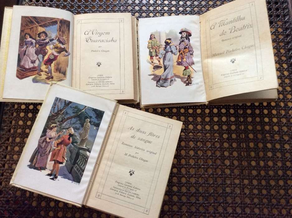 3 livros antigos de Pinheiro Chagas