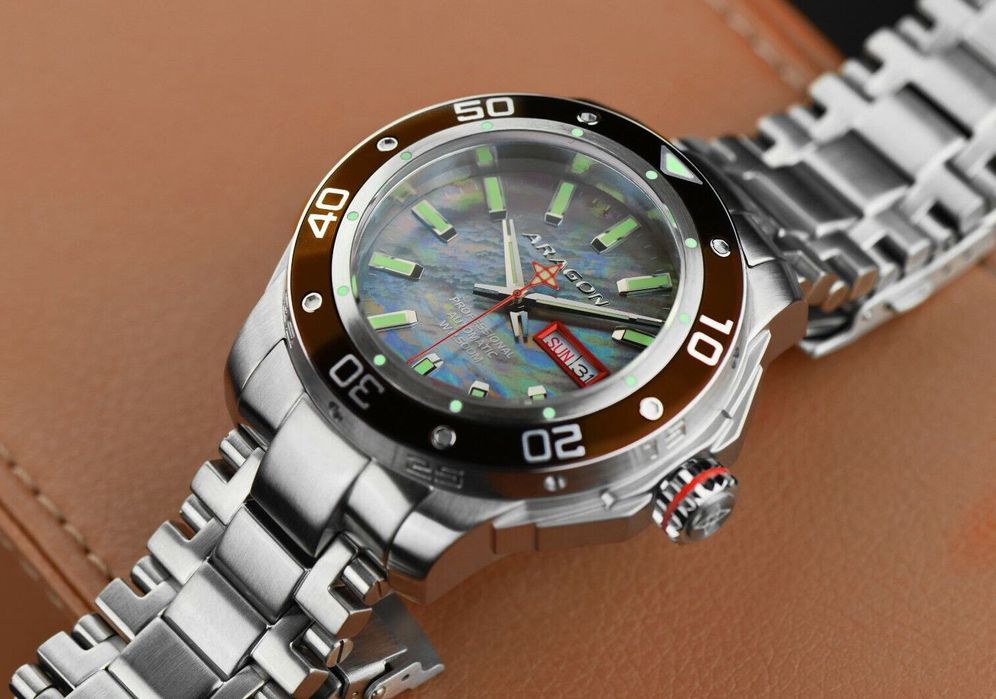 Часы ARAGON Superjet 346BRN NH36A 44mm. Automatic 500 MT.