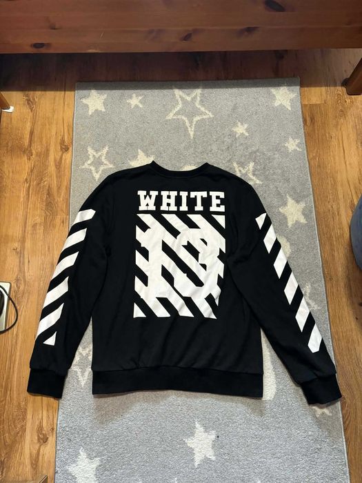 Bluza Crewneck Off-White Diagonal rare swag boxy black swoosh